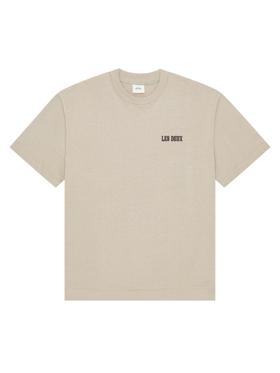 Les Deux Woods Heavyweight T-shirt - Light Sand